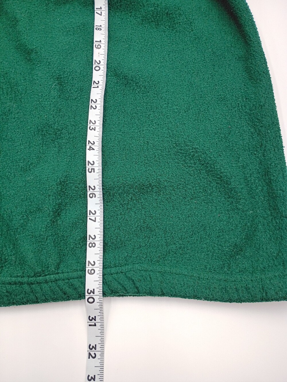 Vintage 90s Nike Quarter-Zip Fleece Pullover Jacket - Forest Green XL - Picture 11 of 12